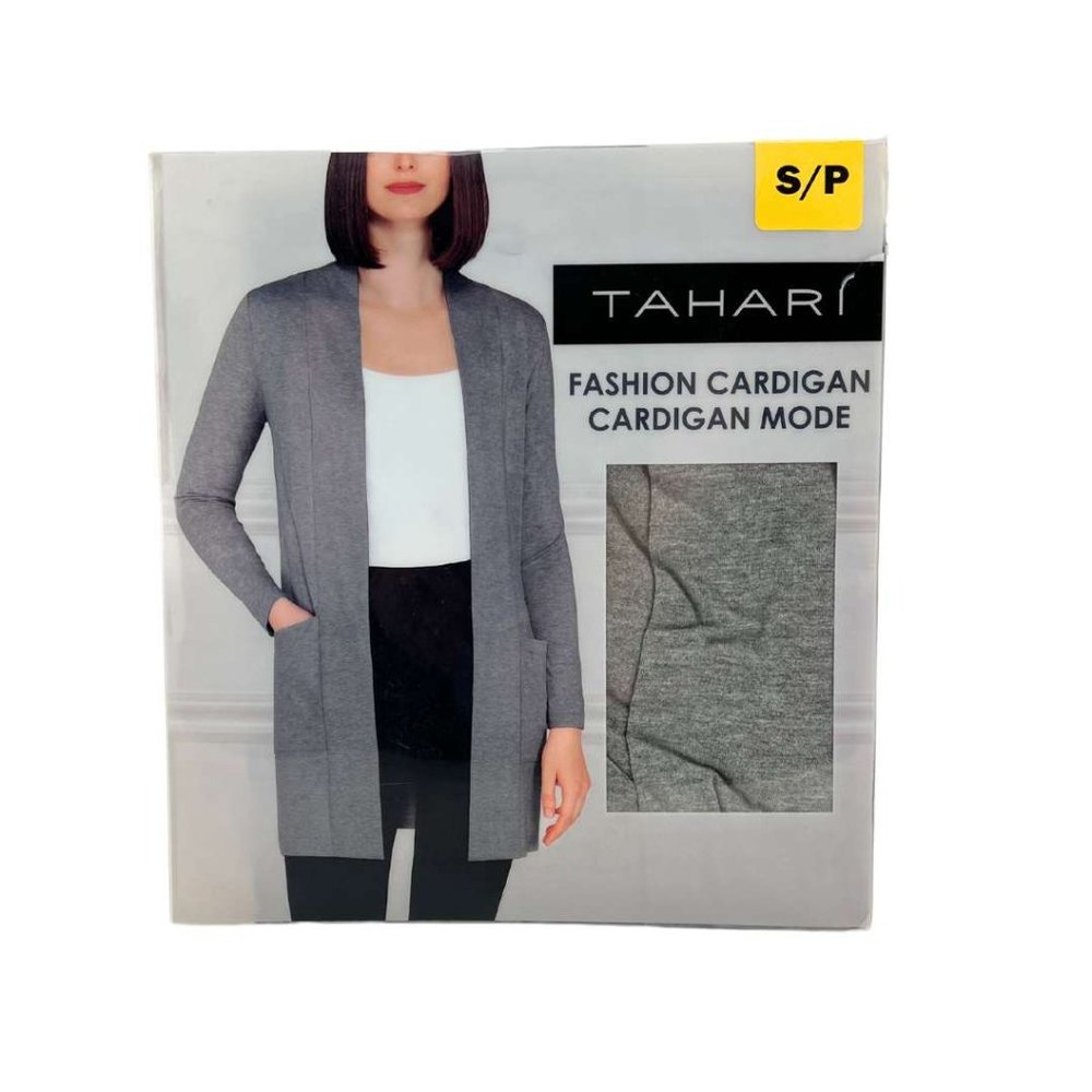 Tahari | Women's Fashion Cardigan | Grey | Size Small